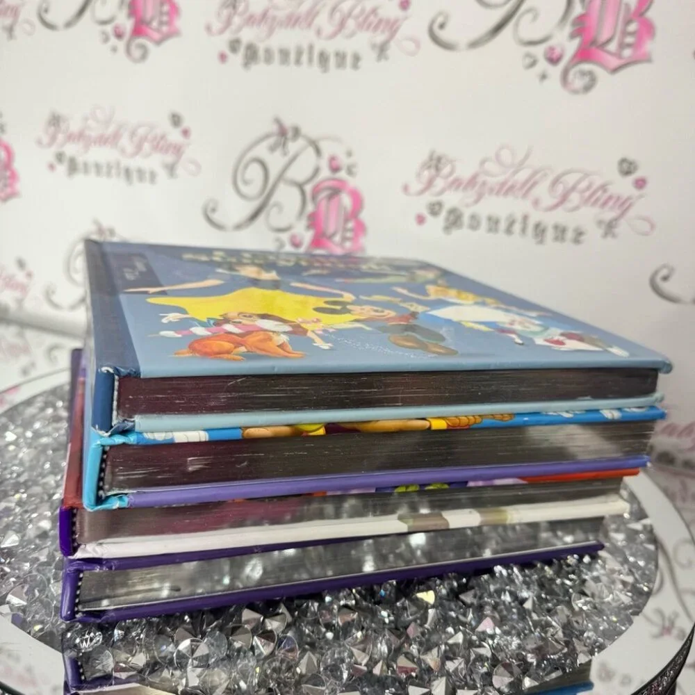 4 Disney Classic Storybook Collection books hard cover silver page trim 4 books